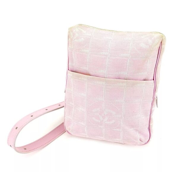Chanel Shoulder bag New travel line Pink Gold Woman Authentic Used - Picture 1 of 6